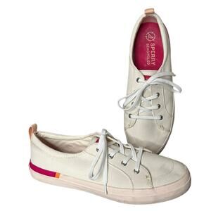 NWOT SPERRY SeaCycled™ Crest‎ Vibe Pink Stripes Sneakers Women’s Size 9.5